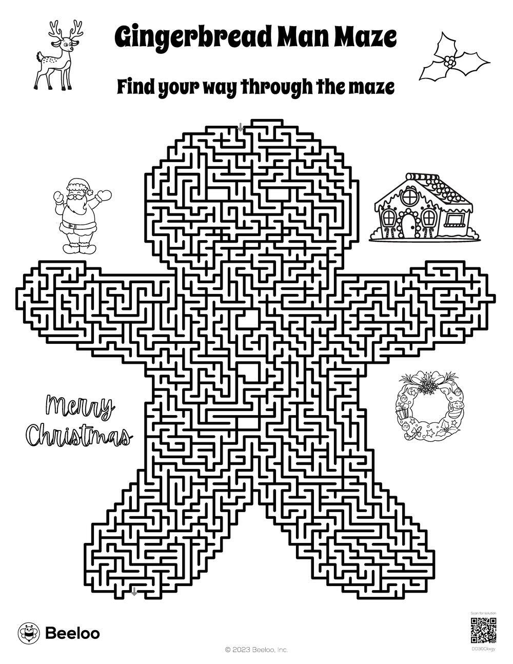 Gingerbread Man Maze