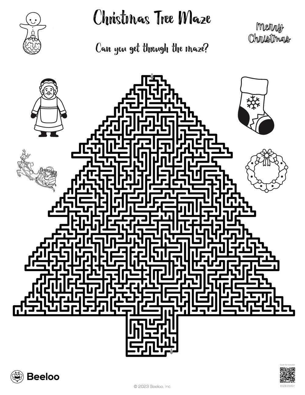 Christmas Tree Maze