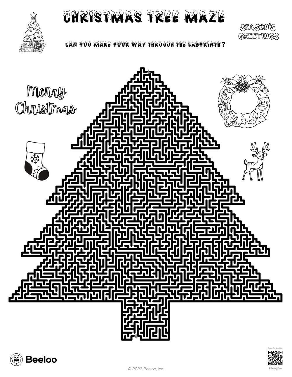 Christmas Tree Maze