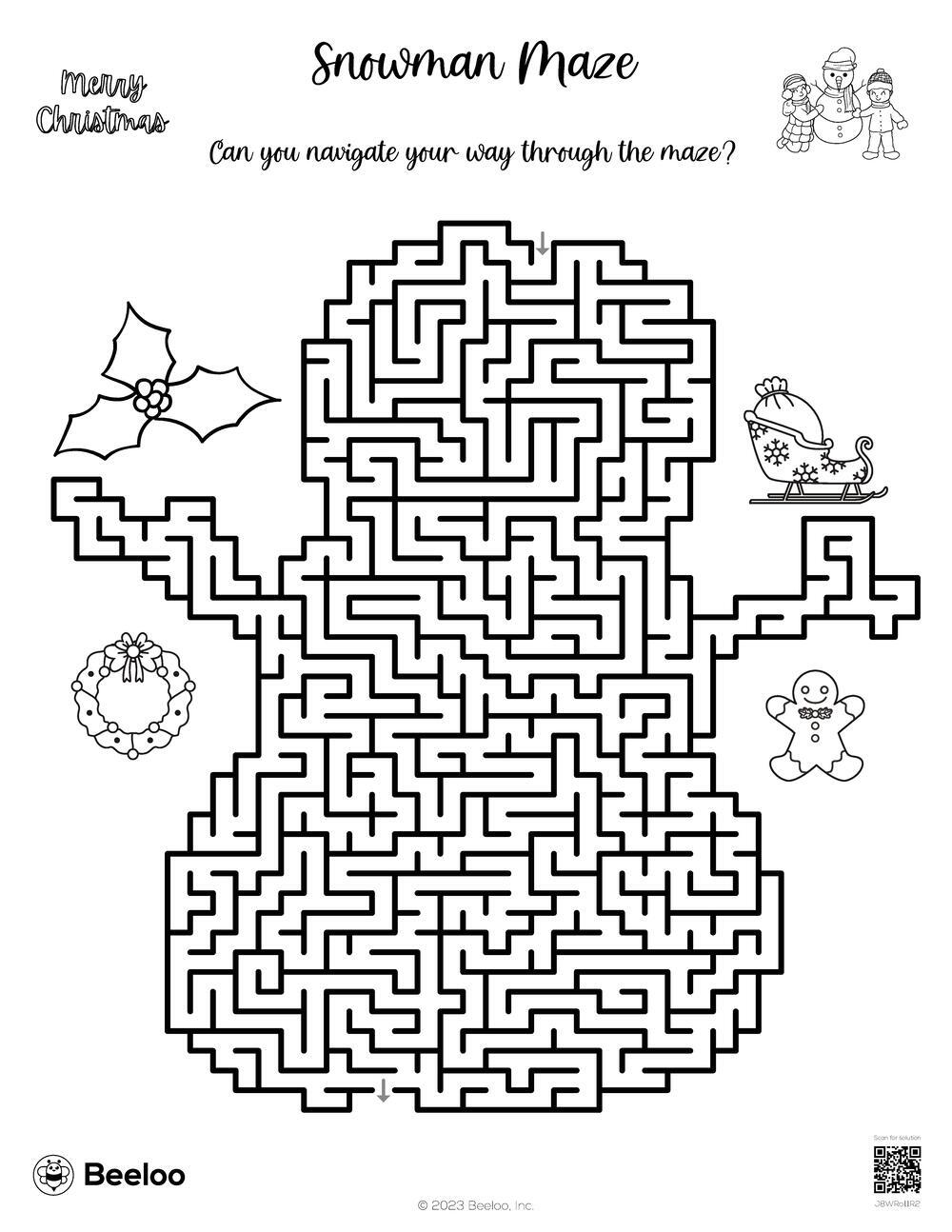 Snowman Maze