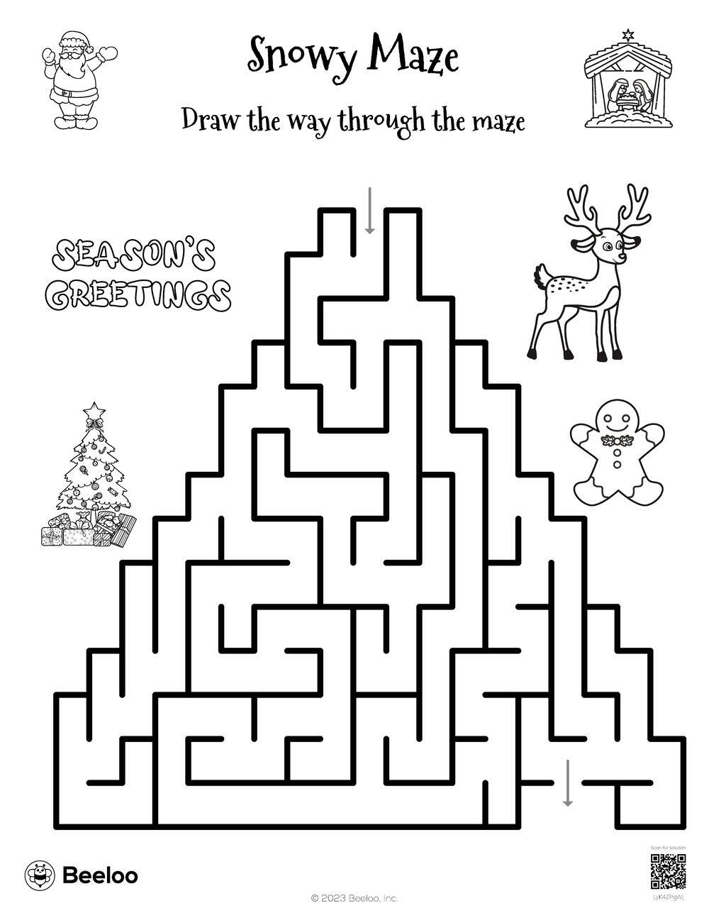 Snowy Maze