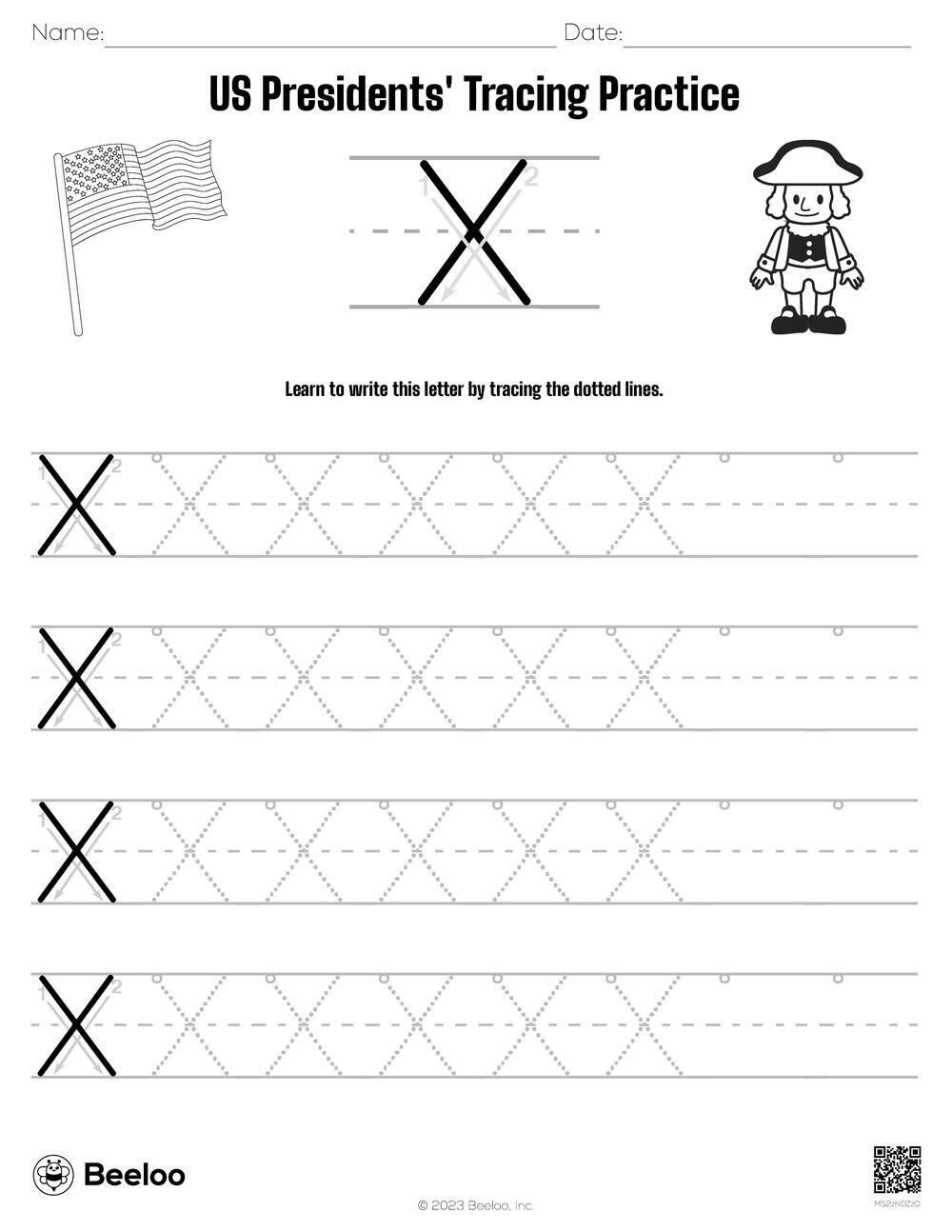 US Presidents' Tracing Practice