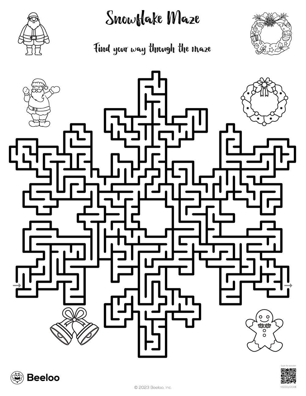 Snowflake Maze