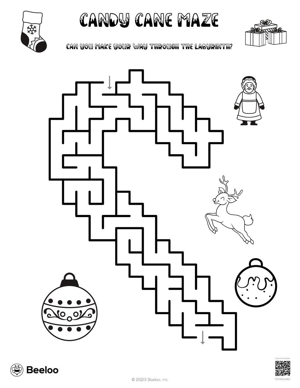 Candy Cane Maze