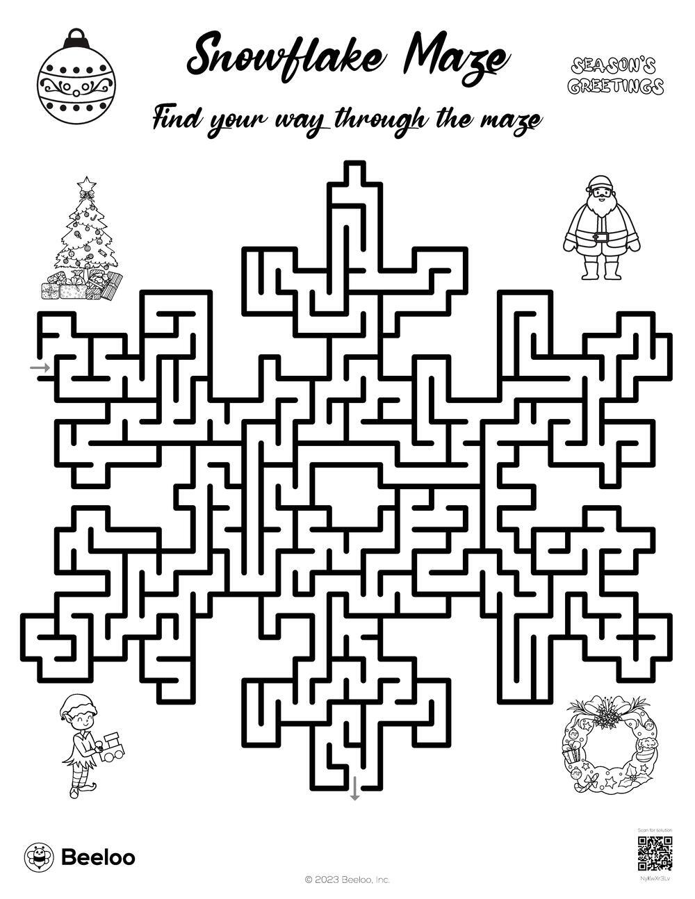 Snowflake Maze