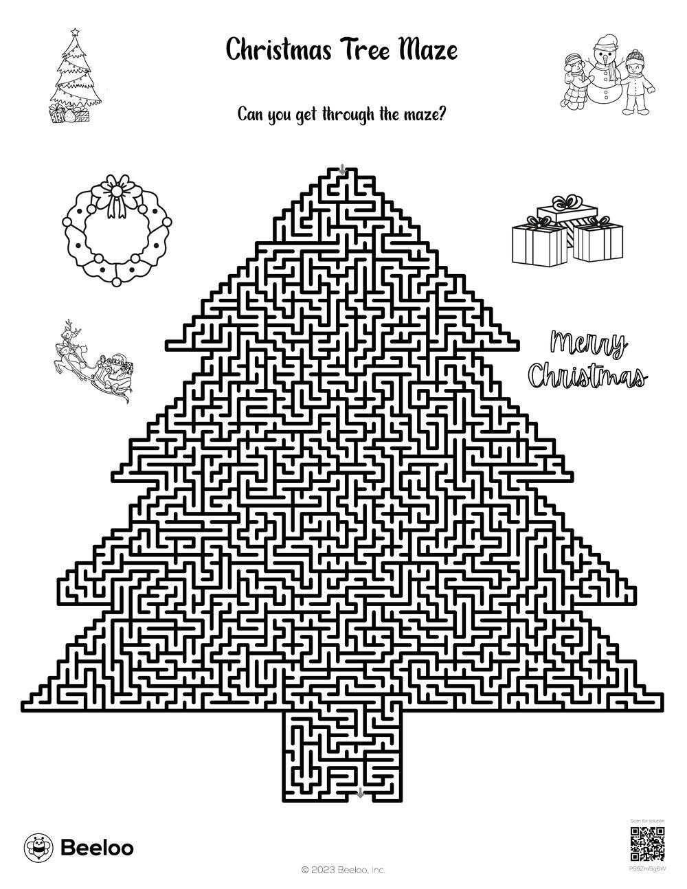 Christmas Tree Maze