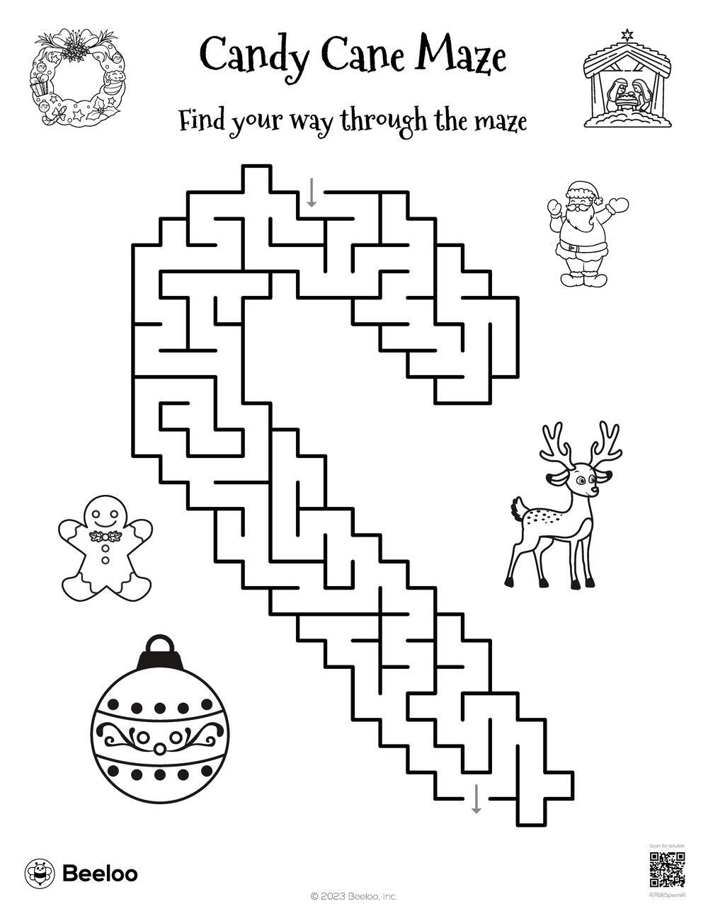 Candy Cane Maze