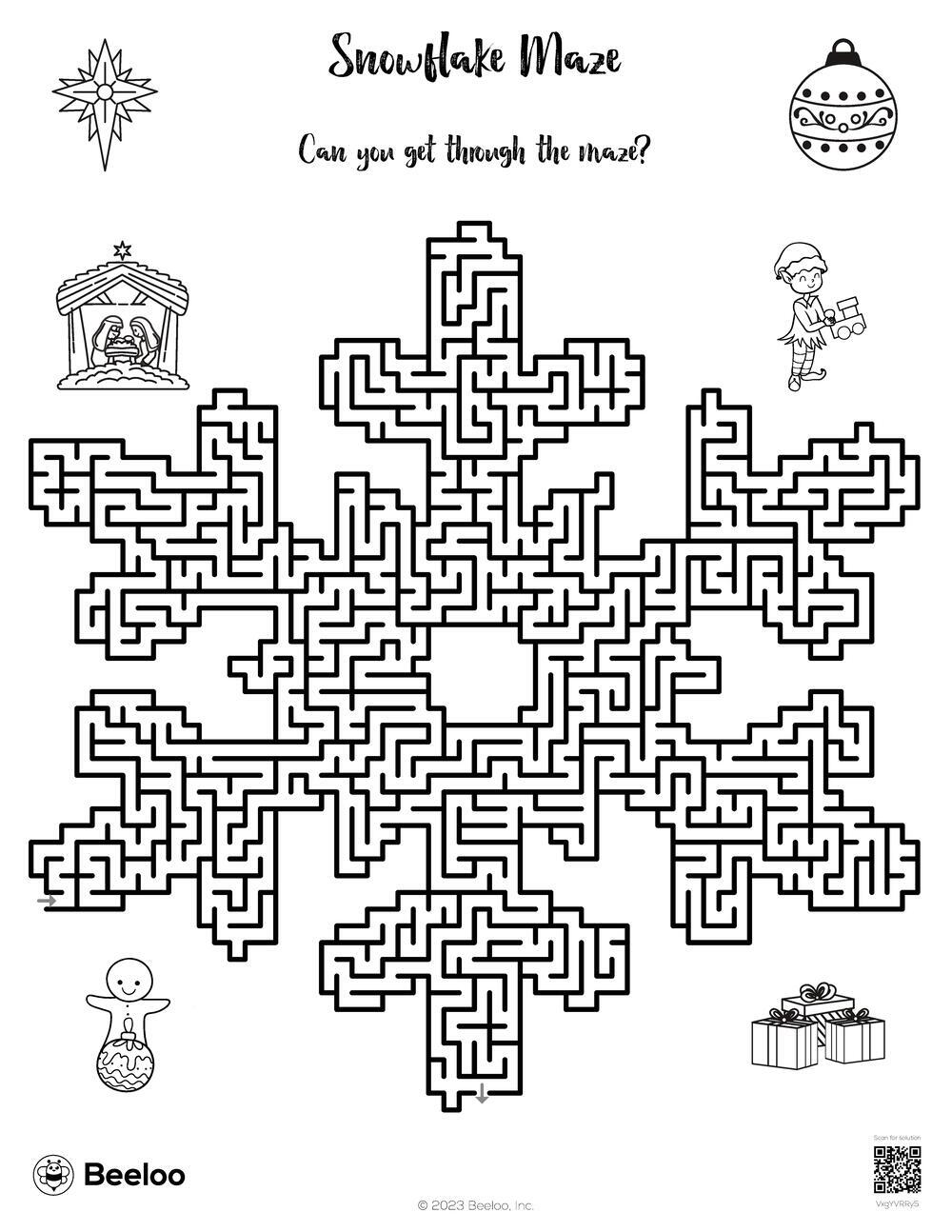 Snowflake Maze