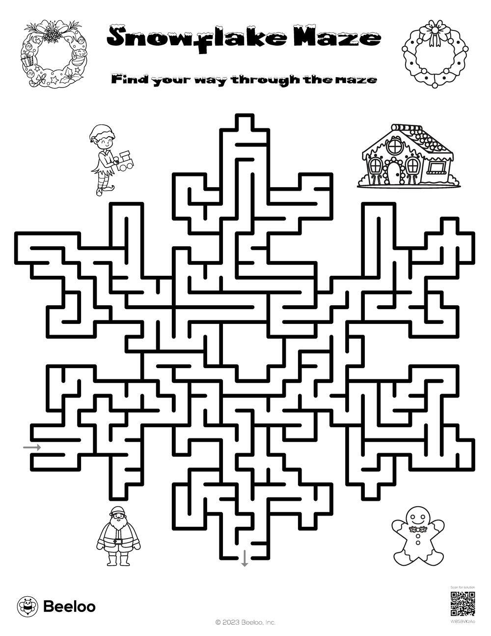 Snowflake Maze