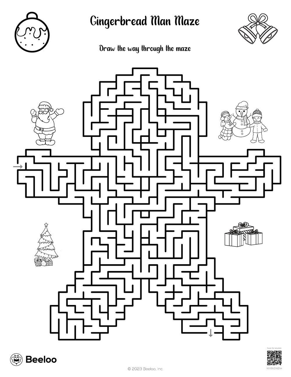 Gingerbread Man Maze