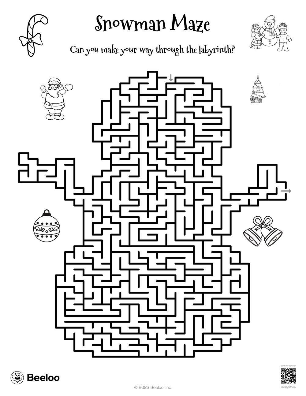 Snowman Maze