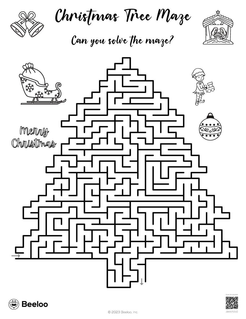 Christmas Tree Maze