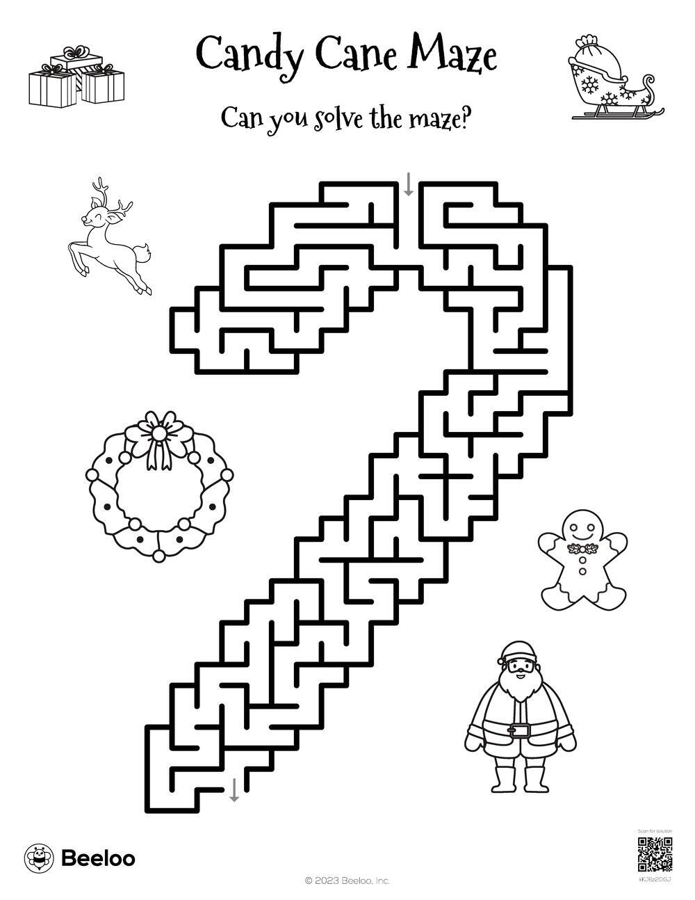 Candy Cane Maze