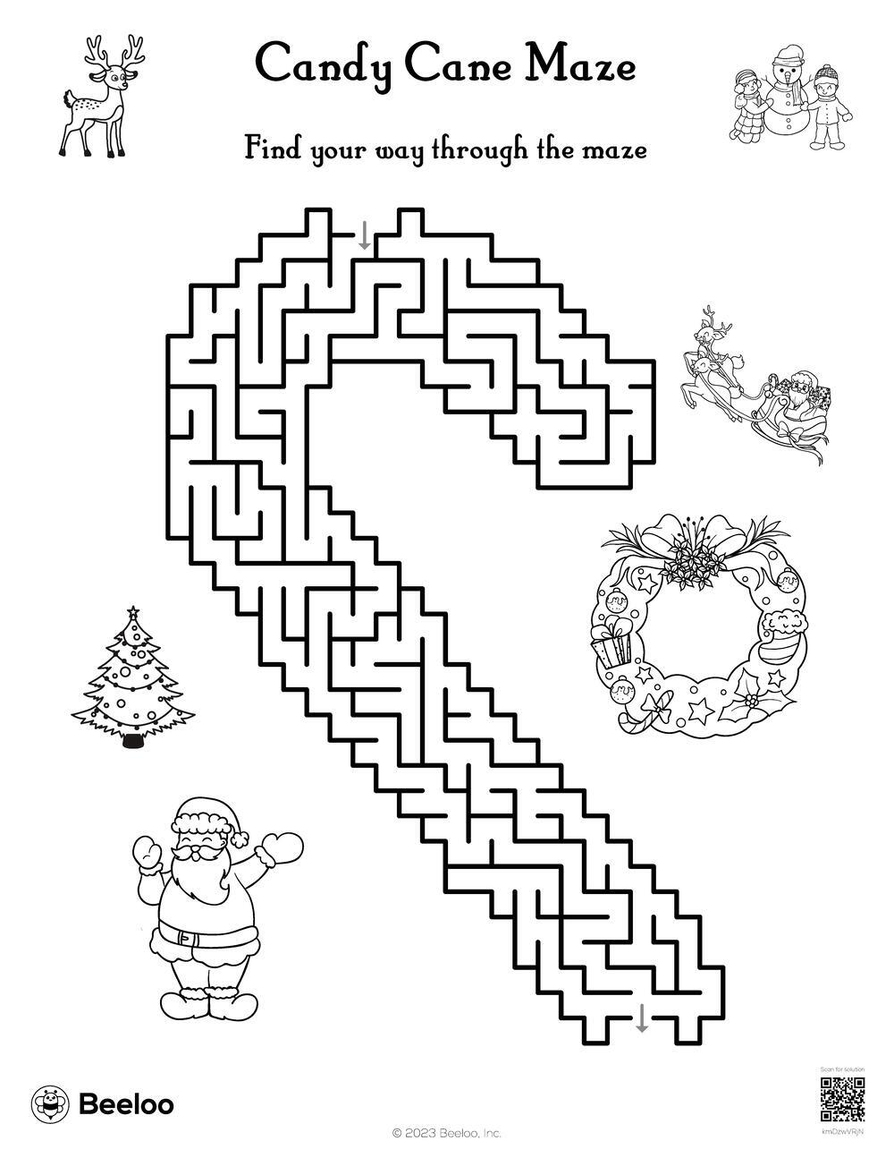 Candy Cane Maze