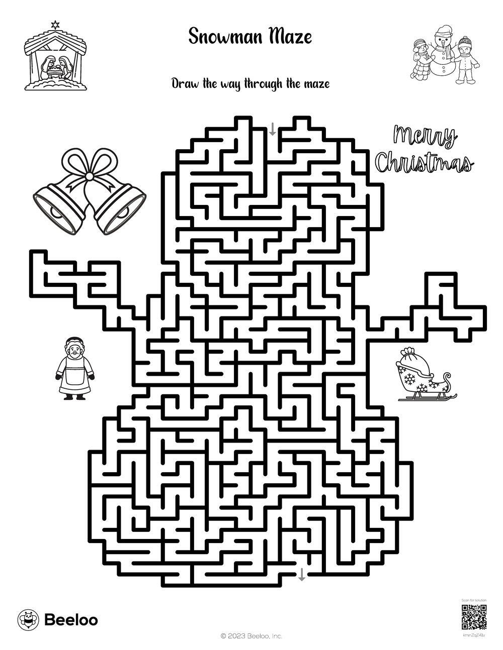 Snowman Maze