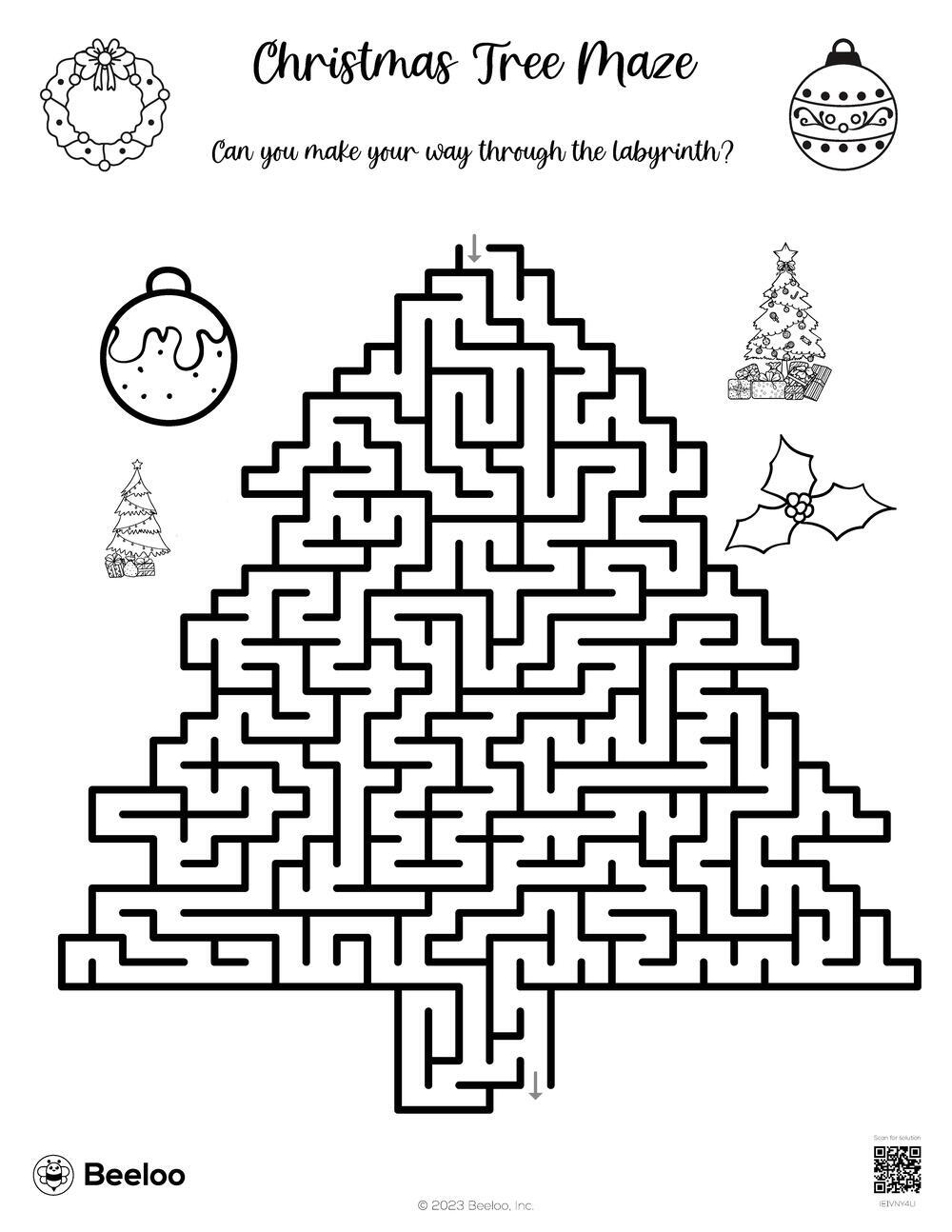 Christmas Tree Maze