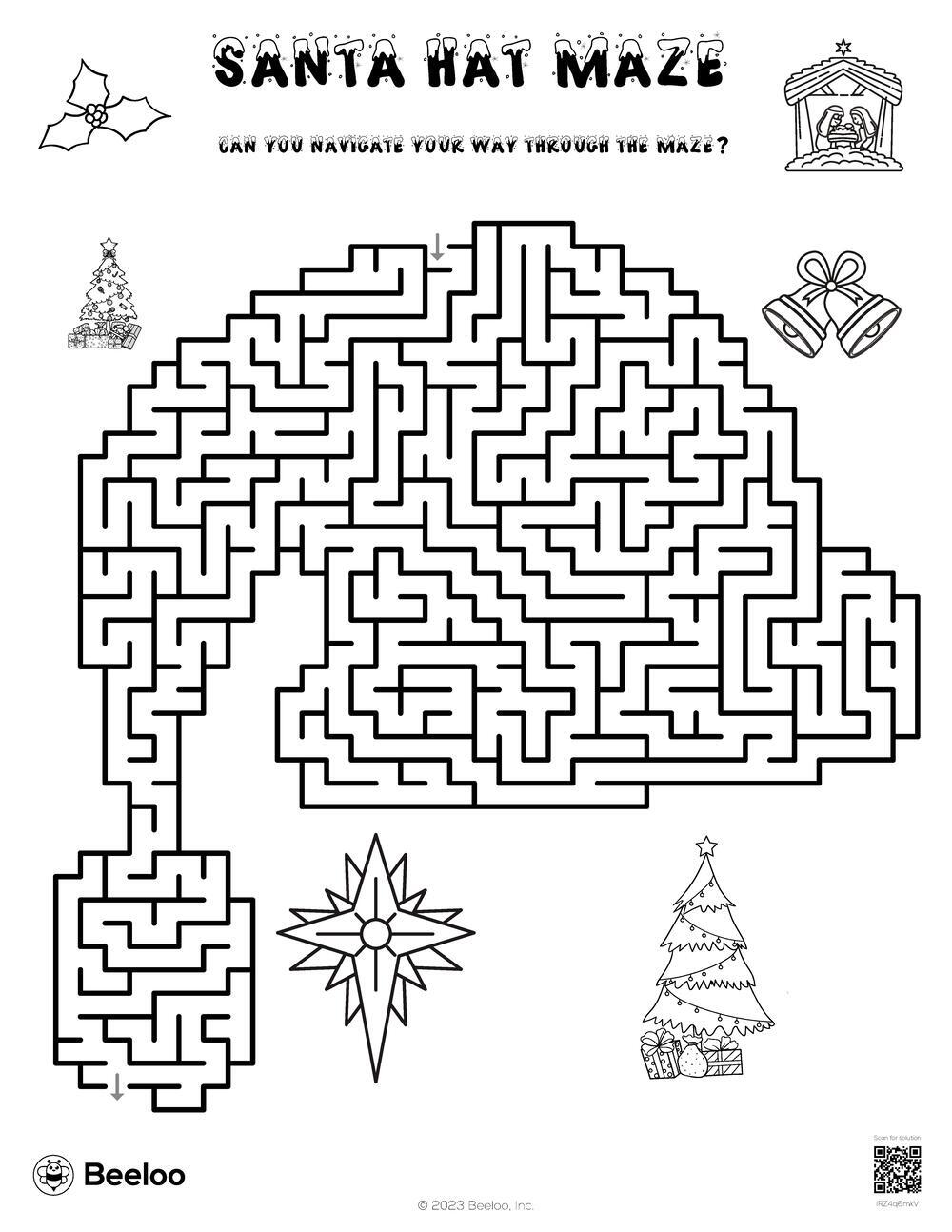 Santa Hat Maze