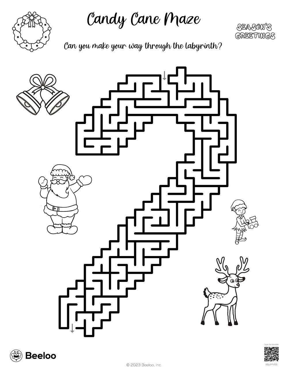 Candy Cane Maze