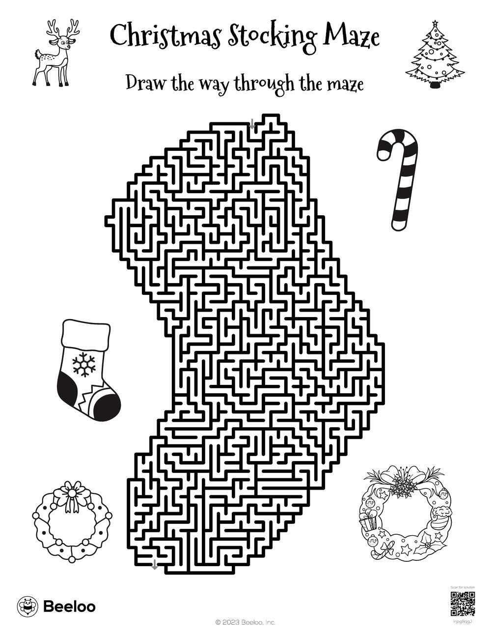 Christmas Stocking Maze