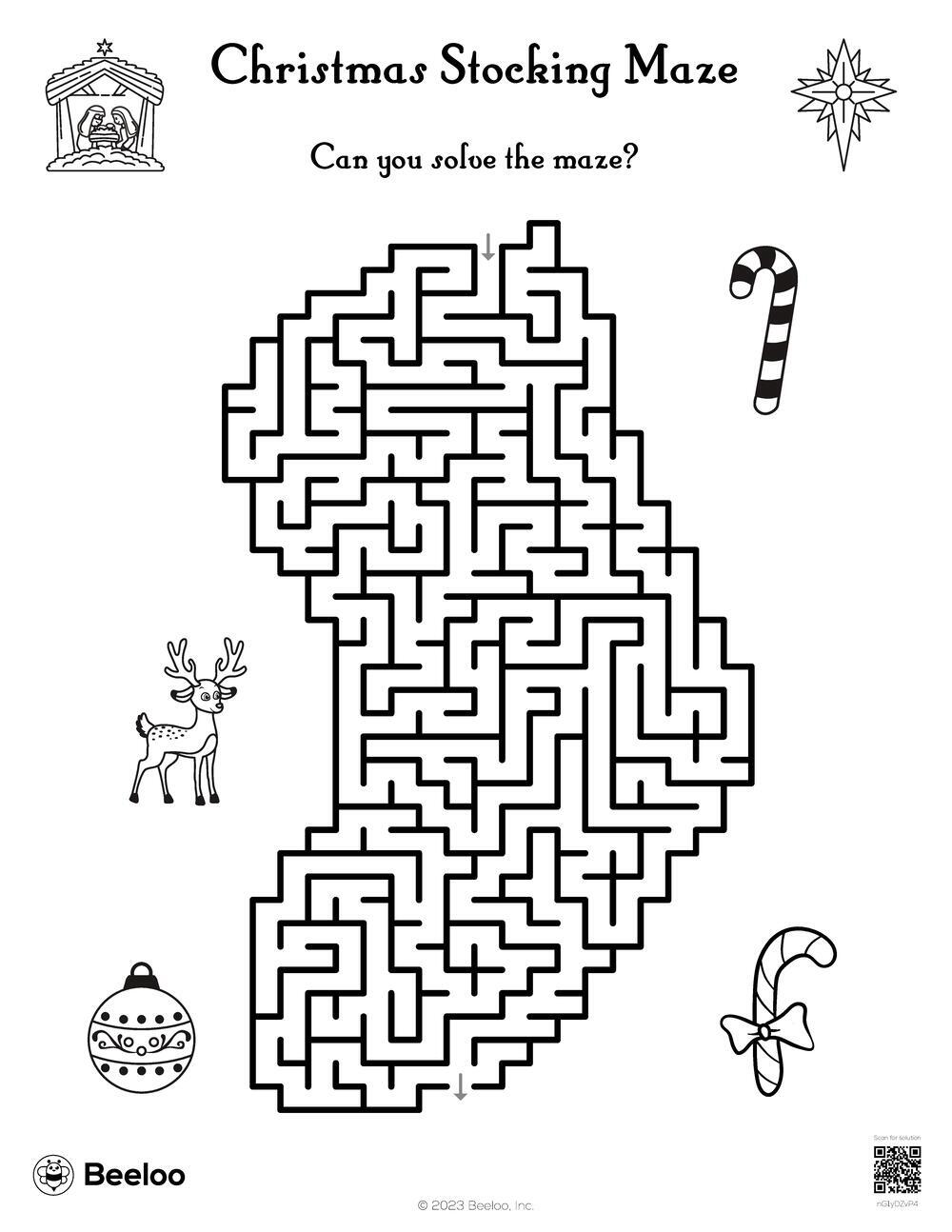 Christmas Stocking Maze