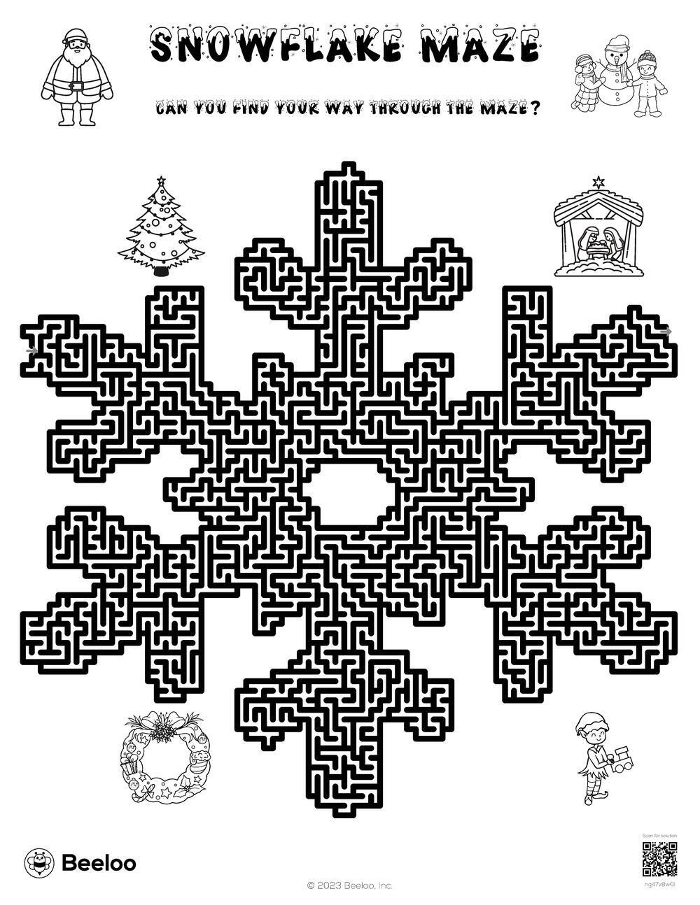 Snowflake Maze