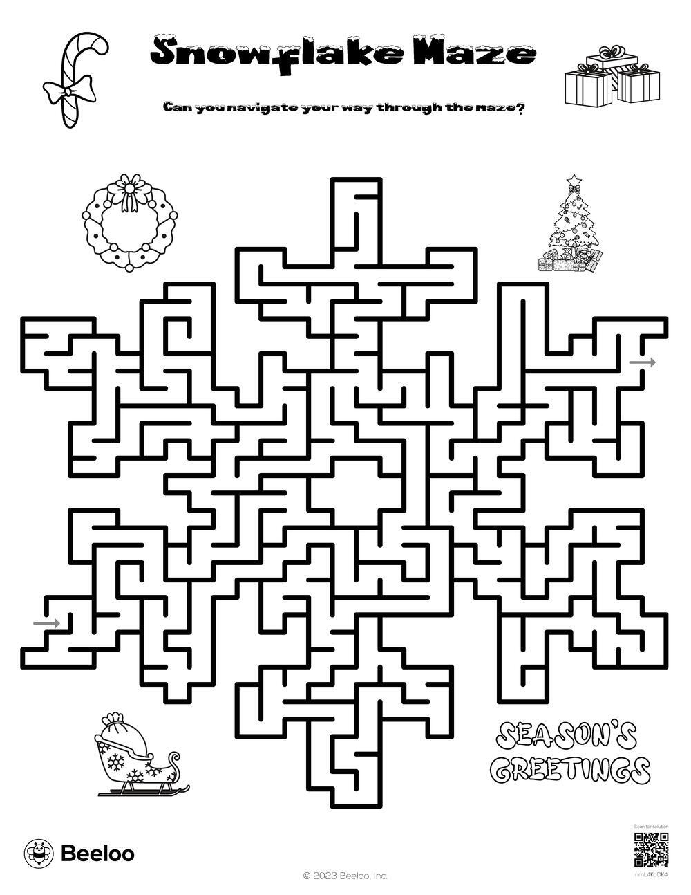 Snowflake Maze