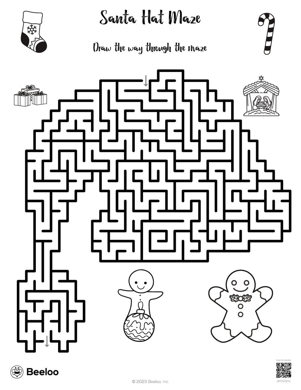 Santa Hat Maze