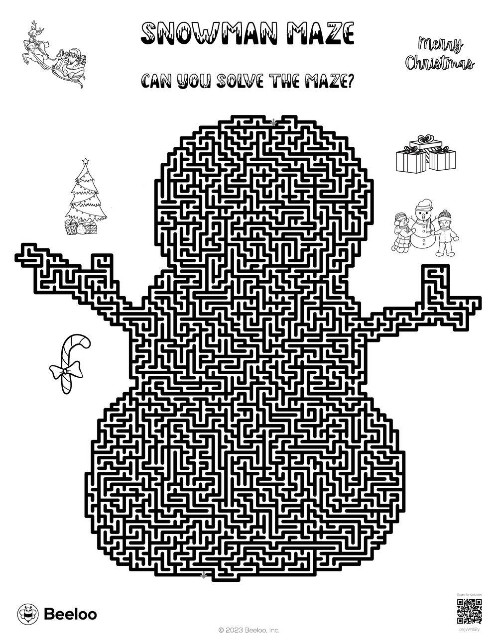 Snowman Maze