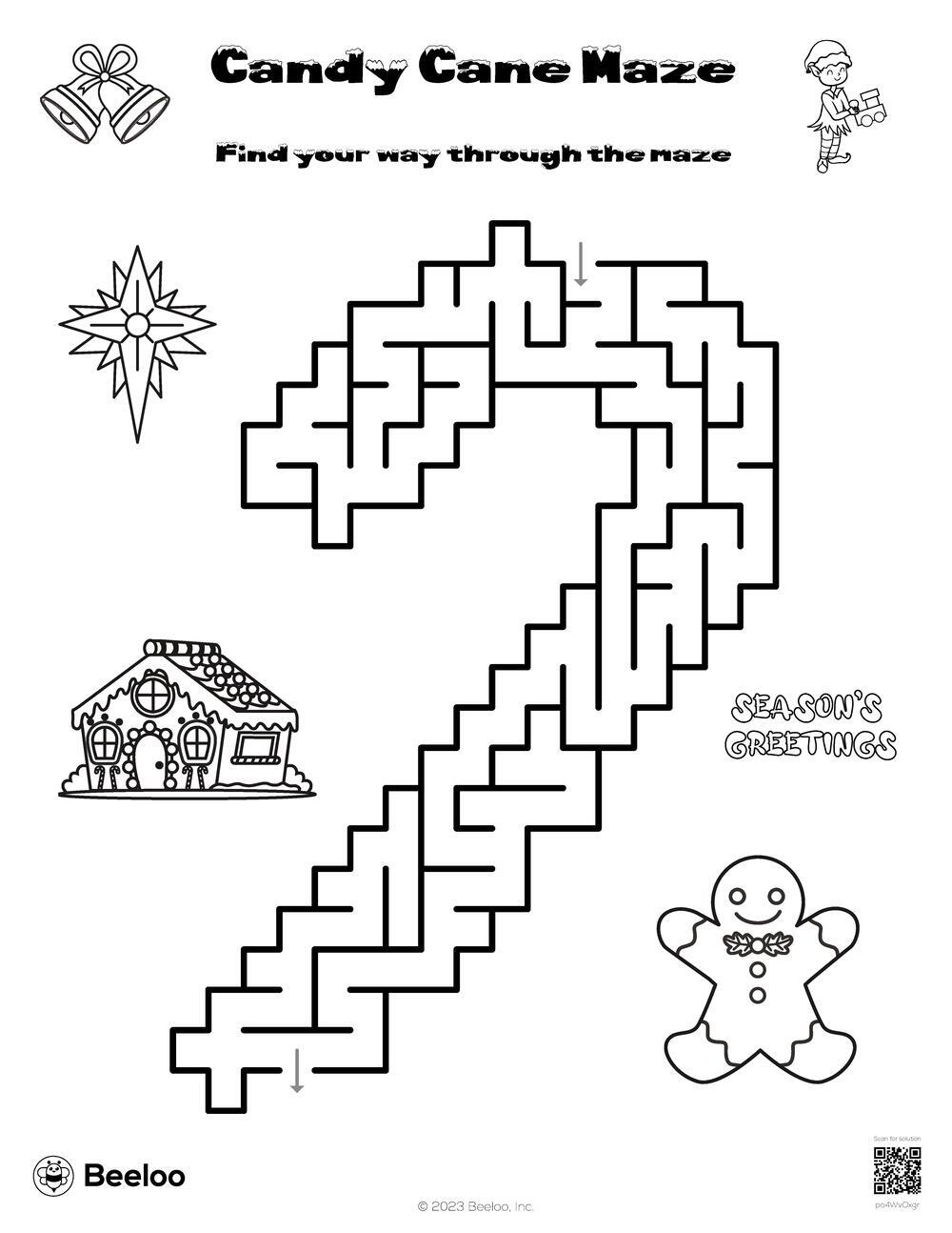 Candy Cane Maze