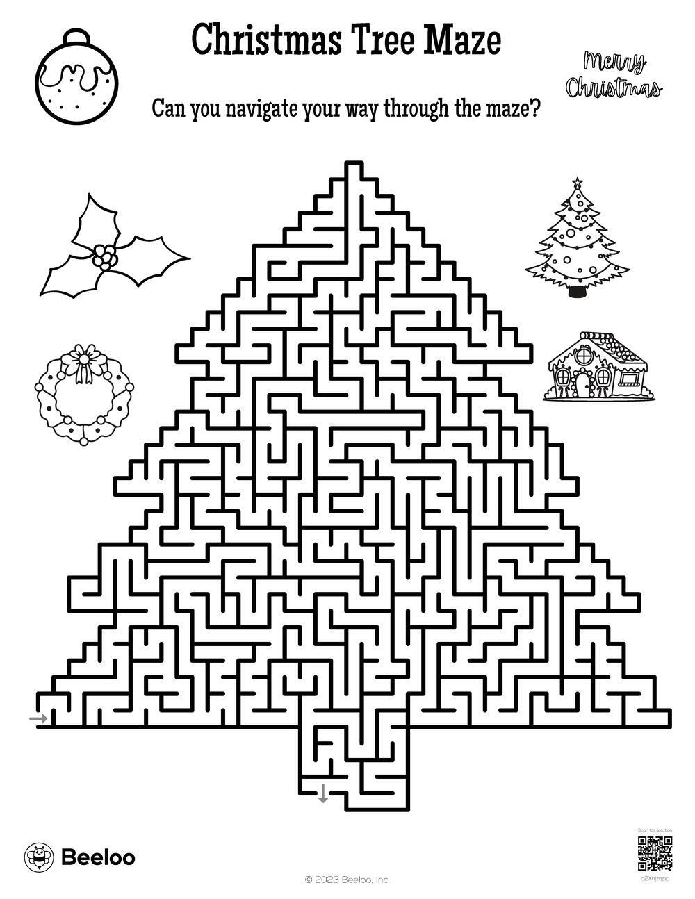 Christmas Tree Maze