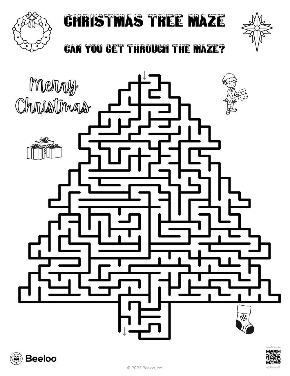 Christmas Tree Maze