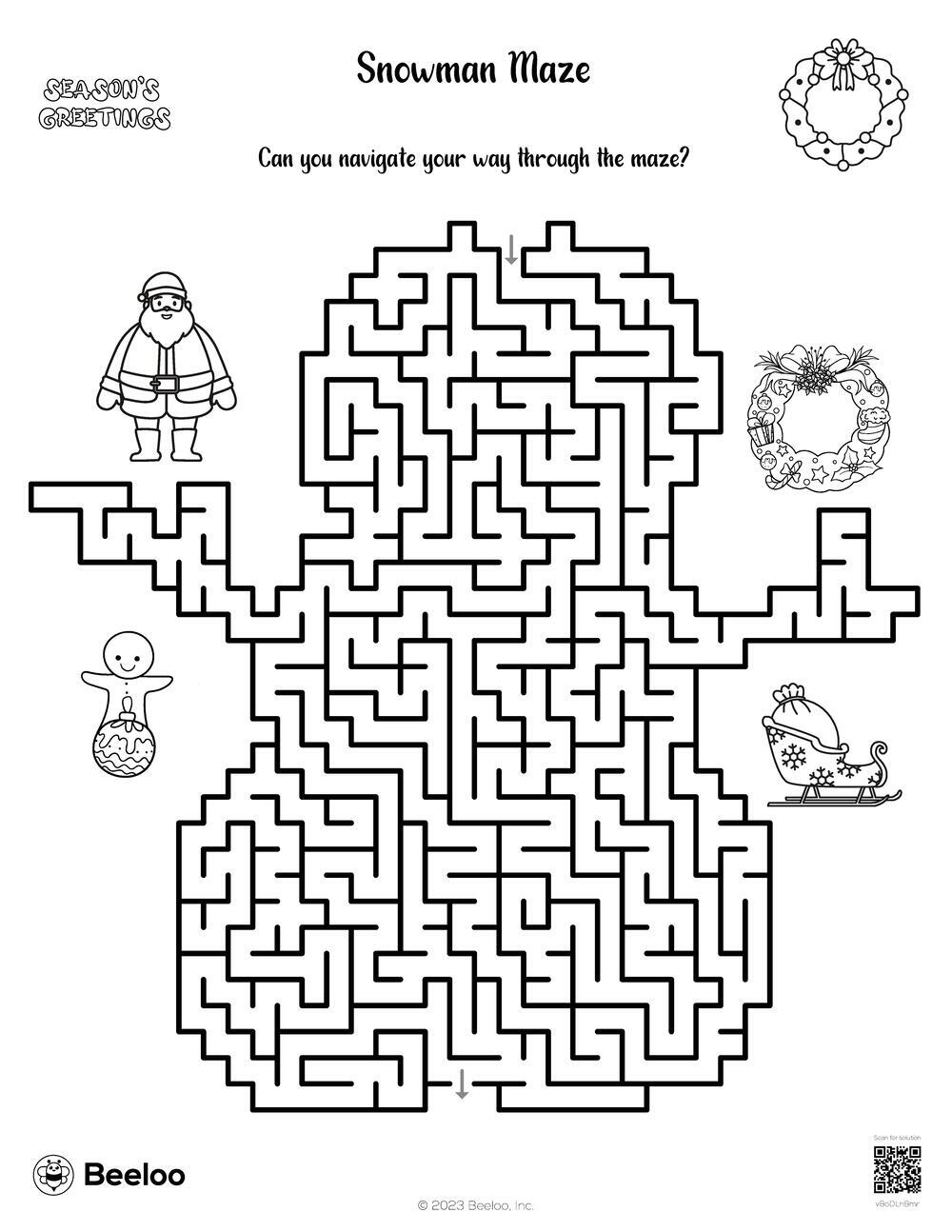 Snowman Maze