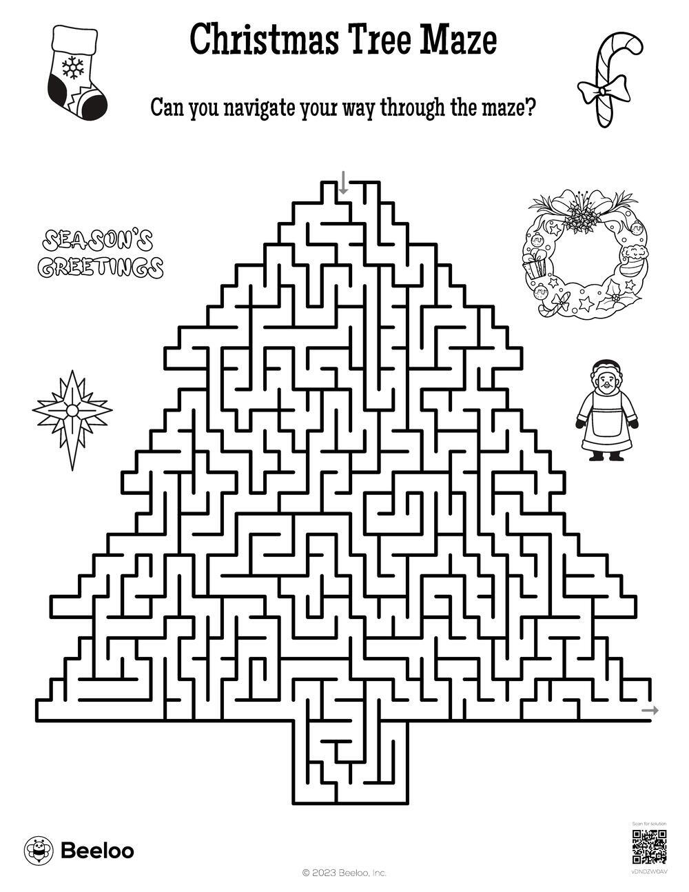 Christmas Tree Maze