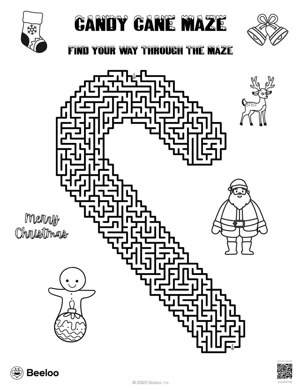 Candy Cane Maze