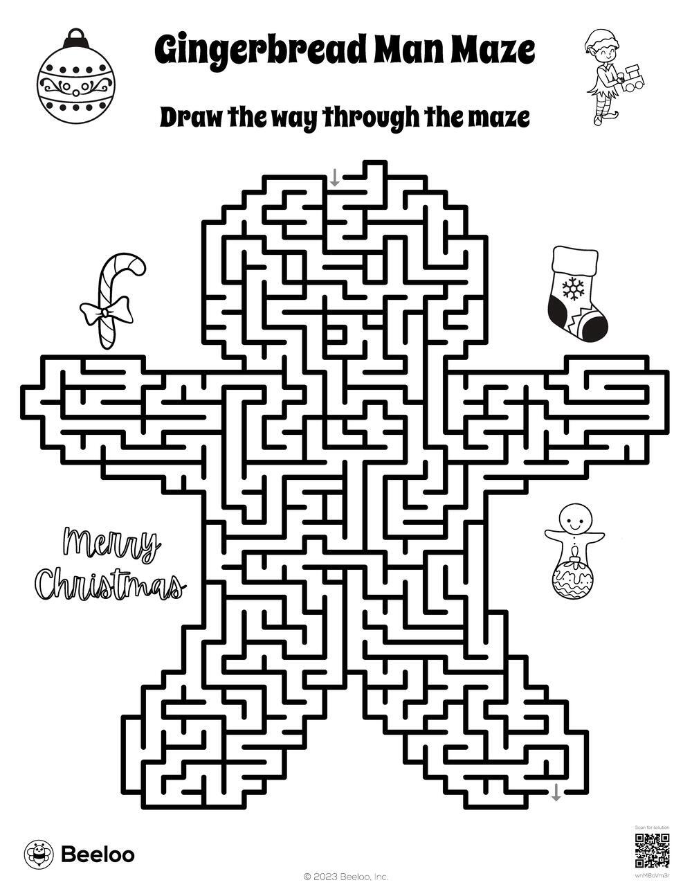 Gingerbread Man Maze