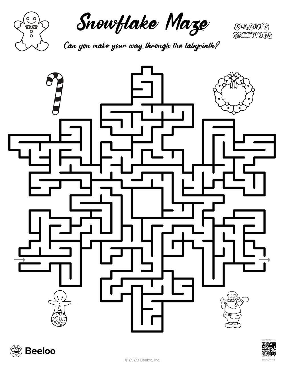 Snowflake Maze