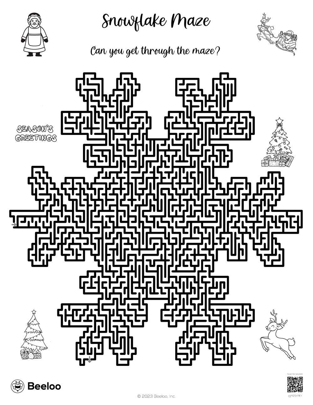 Snowflake Maze