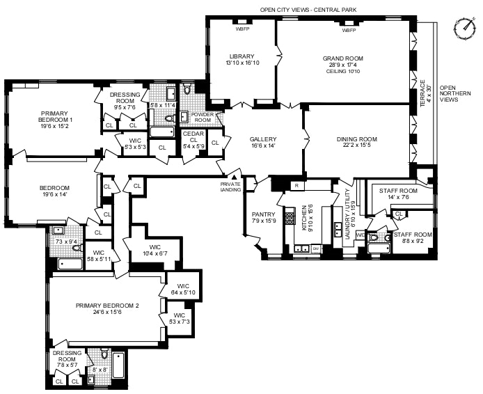 Floorplan for 770 Park Avenue, 14D