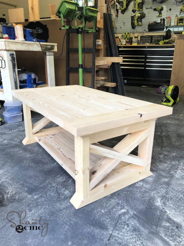 8 Board Farmhouse Coffee Table