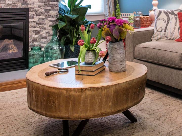 Build a Stump Coffee Table