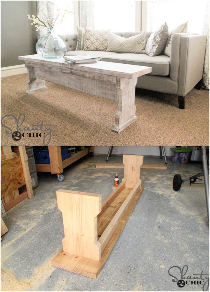 DIY Narrow Coffee Table