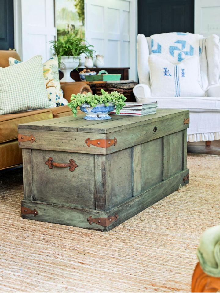 Rustic Trunk Style Coffee Table