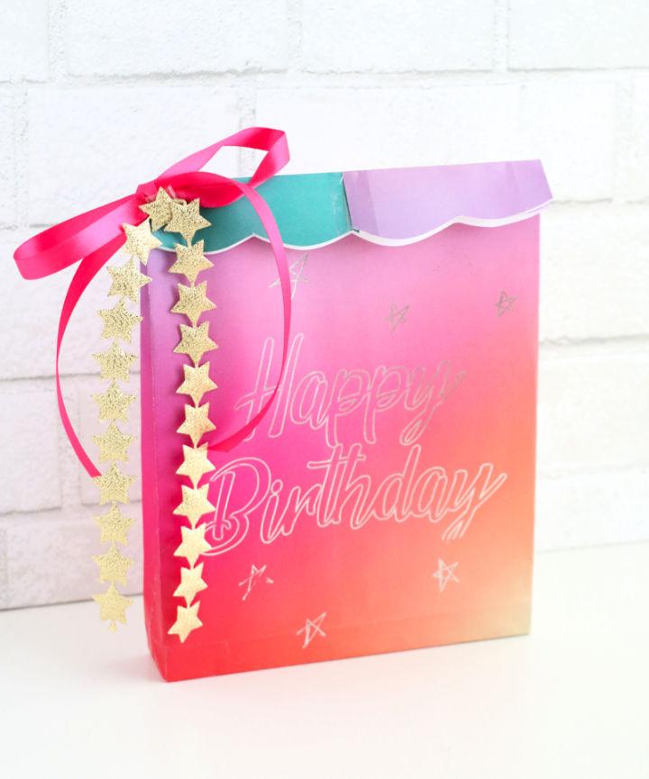 DIY Foil Quill Gift Bag