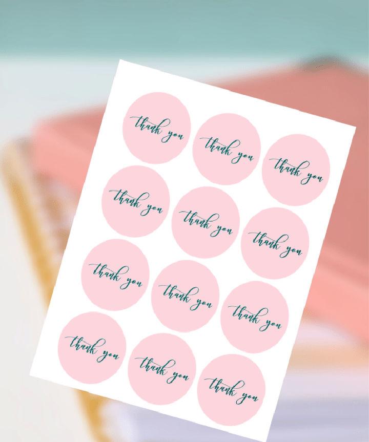 Free Printable Thank You Stickers