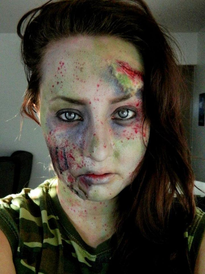 Zombie Halloween Makeup Tutorial