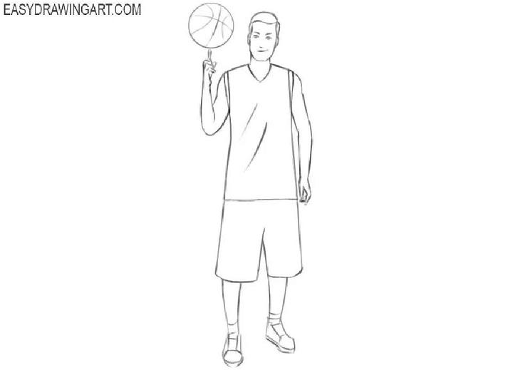 Basketball Player Drawing