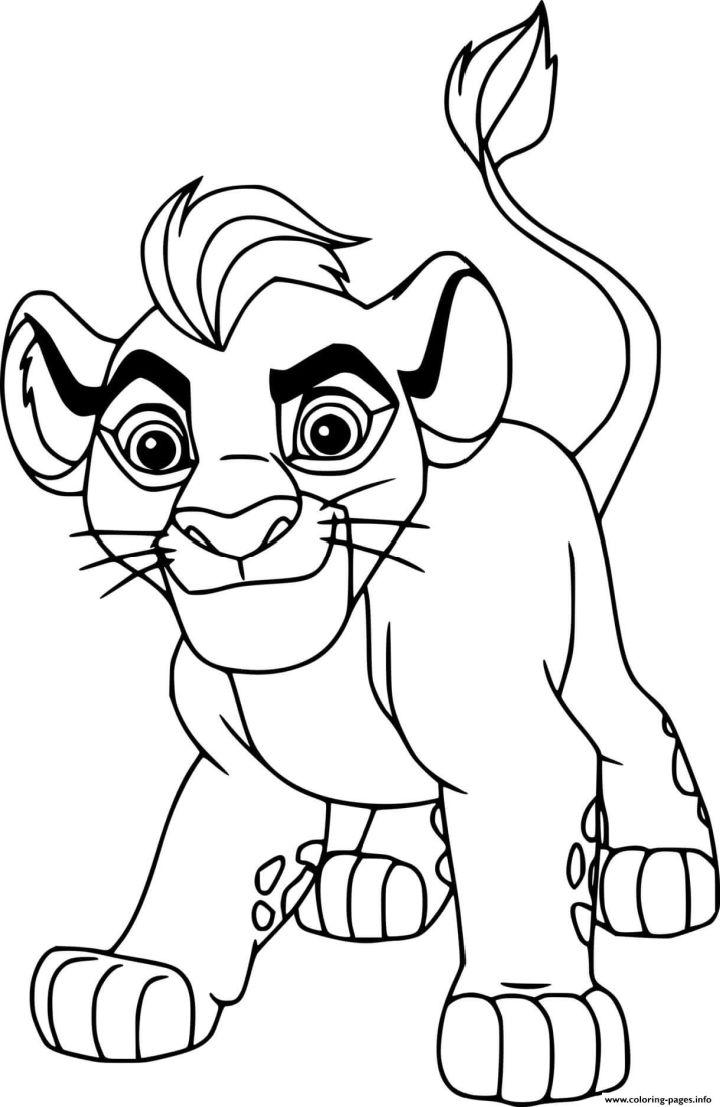 Kion from Lion Guard Coloring Page