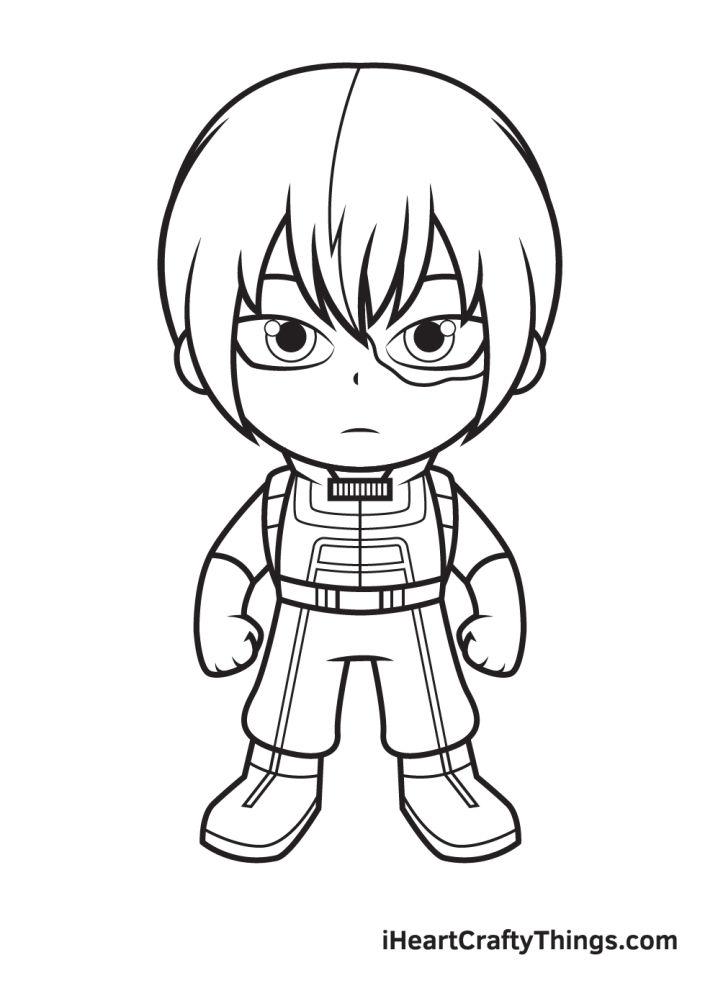 Easy Todoroki Chibi Drawing