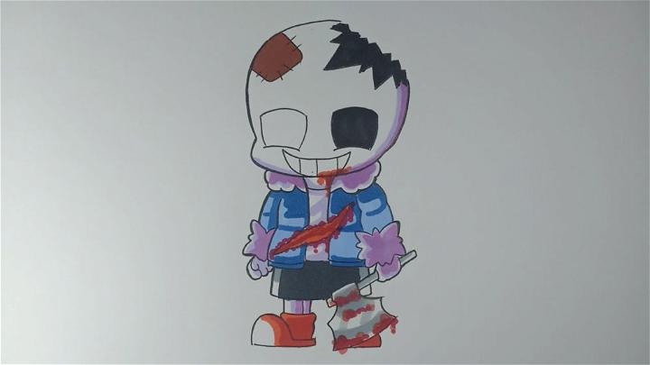 How to Draw Mix Sans Chibi