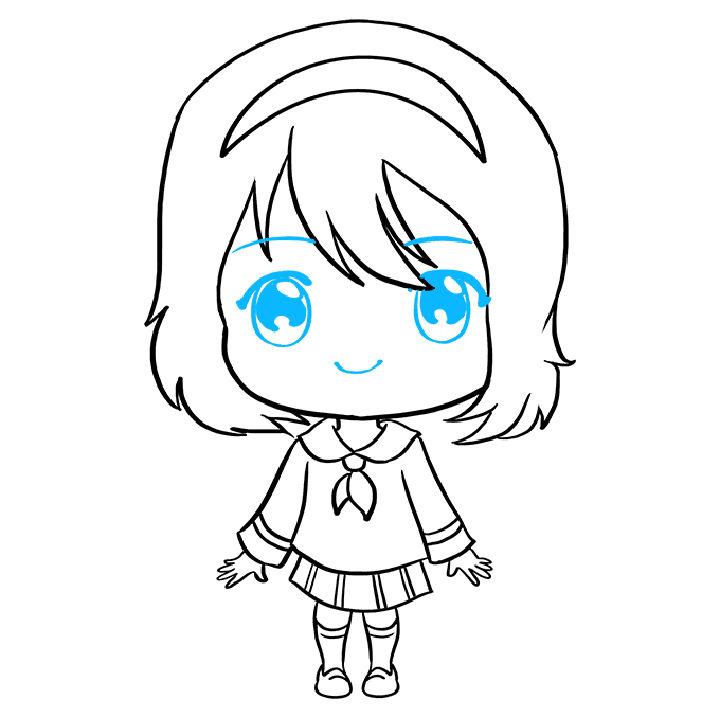 Wonderful Anime Chibi Girl Drawing